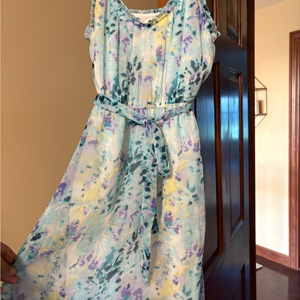 SO Blue and Purple Patterned Dress